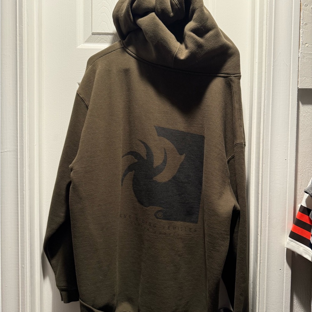 WRV Brown Zip-Up Hoodie - Picture 2 of 3